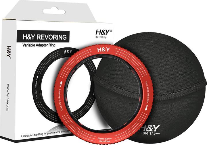 Image du produit H&Y RevoRing 67-82mm Variable Adapter For 82mm Filters - Red (HY-RS82-R) (Adaptateurs de filtre, 82 mm)