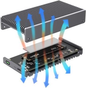 Image du produit LMP DataFlash USB4 SSD,enclosure for NVMe PCIe SSD USB4 (2.5")