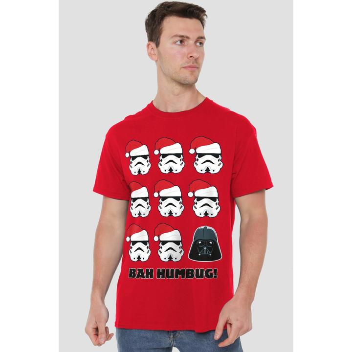 Immagine prodotto Star Wars Bah Humbug Maglietta Stormtrooper Darth Vader Uomo (S)