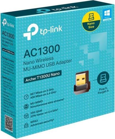 Produktbild TP-Link AC1300 Nano Wi-Fi USB Adapter (USB 2.0)