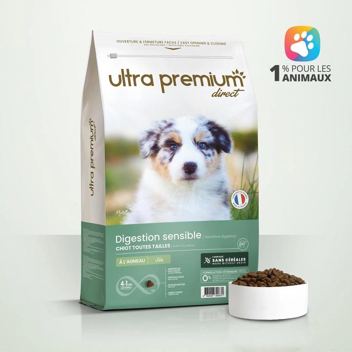 Actual product image Ultra Premium Direct Sensitive Digestion Puppy all Breed - Lamb (Puppy + kitten, 1 pcs., 12000 g)