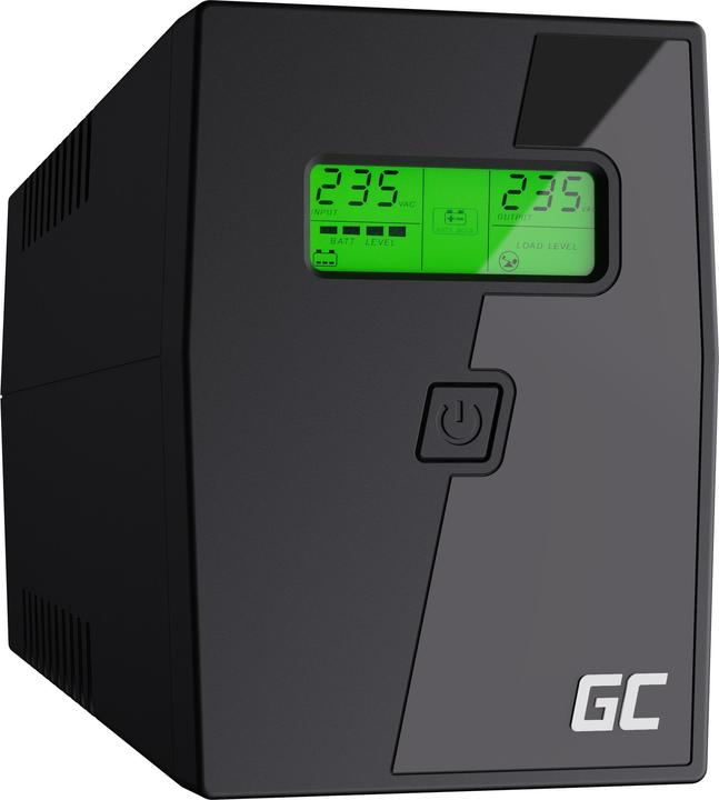 Actual product image GreenCell 600VA 360Wovervoltage protection 230V Black (0.60 VA, 360 W, Line-interactive UPS)