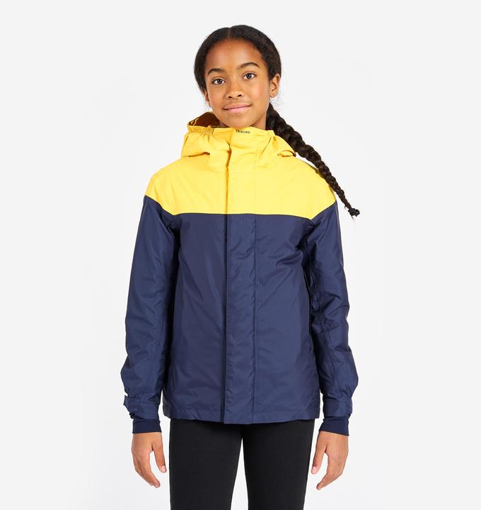 Produktbild Tribord Segeljacke Kinder warm wasserdicht 100 marineblau/gelb
