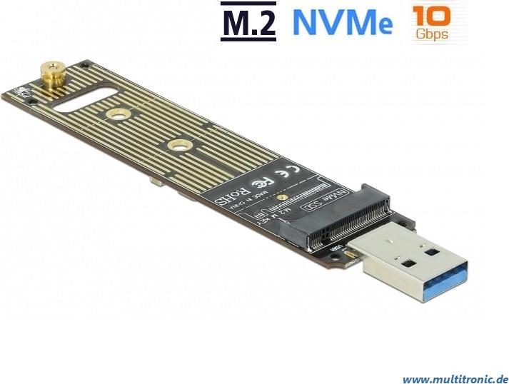 Produktbild Delock Konverter für M.2 NVMe PCIe SSD mit USB 3.1 Gen 2