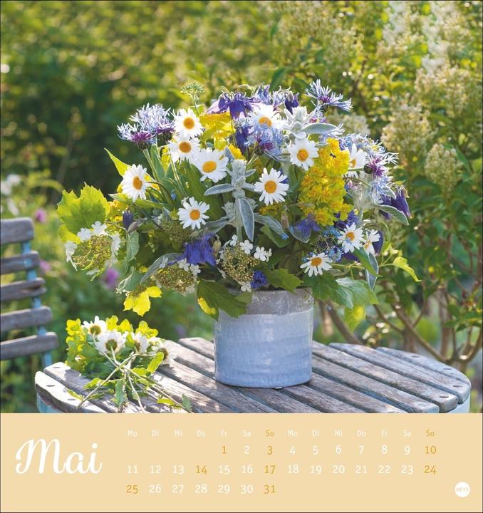 Produktbild Herzliche Blumengrüsse Postkartenkalender 2026 (Harter Einband, Deutsch)