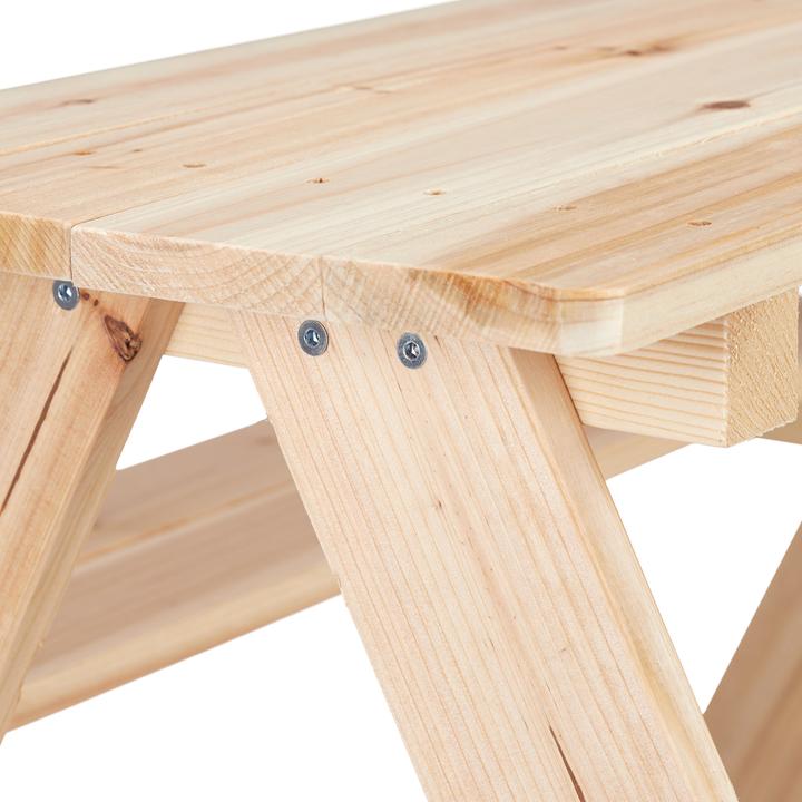 Actual product image Relaxdays Kids Picnic Table Set Pine Wood