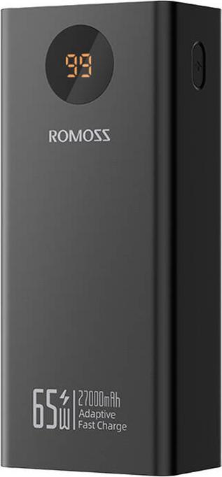 Actual product image Romoss Powerbank PEA27S Pro 27000mAh 65W (black) (27000 mAh, 65 W, 99.90 Wh)