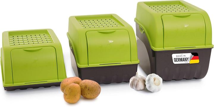 Actual product image Novaliv Vegetable Box Set, Green (29 x 20 x 14 cm, 9 l)