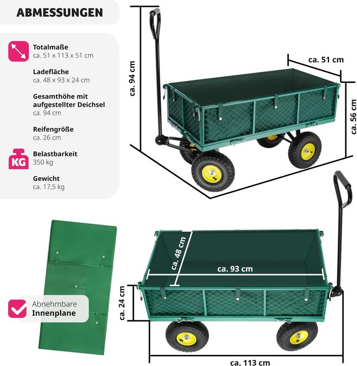 Produktbild tectake Bollerwagen