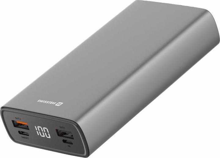 Actual product image Swissten POWER BANK 20000 mAh 20W Power Delivery GREY (20000 mAh, 20 W, 74 Wh)