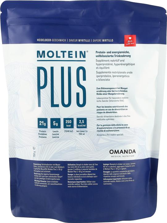 Produktbild Moltein Plus 2.5 Heidelbeere (750g) (Heidelbeere, 1 Stk., 750 g)