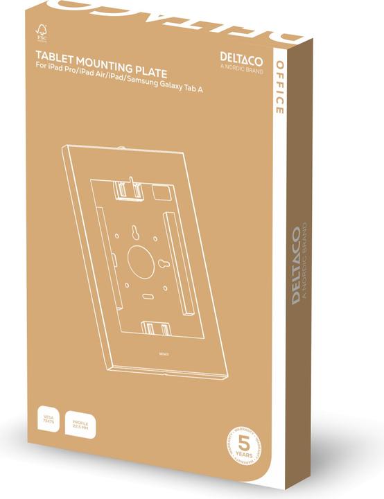 Produktbild Deltaco Planšetės tvirtinimo rėmelis OFFICE, su apsauga nuo vagysčių / ARM-0502 (11")