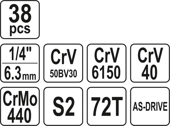 Produktbild Yato YT-14471 Mechanik-Werkzeugsätze