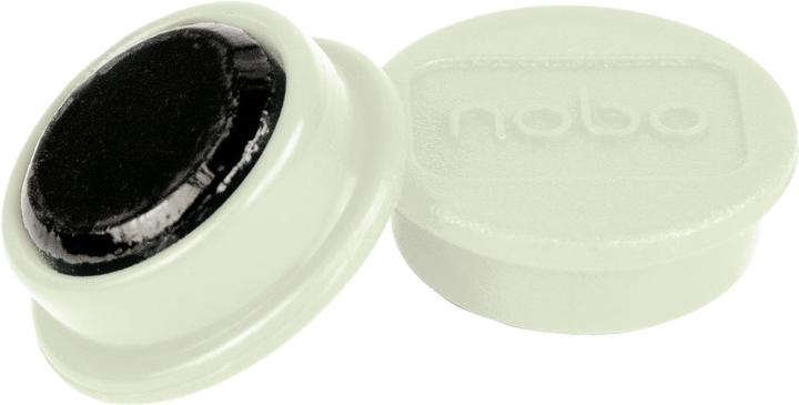 Produktbild Nobo Magnet rund 24mm 1915294 weiss 10 Stück (10 x)