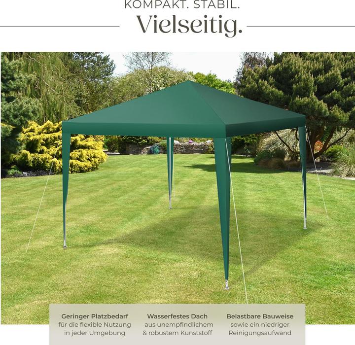 Produktbild tectake Pavillon Farah, wasserdicht, Stecksystem, 3x3m (300 cm, 300 cm)