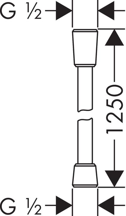 Actual product image hansgrohe Isiflex shower hose (125 cm)