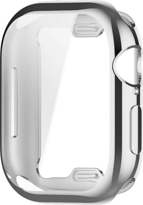 Produktbild Cover-Discount Apple Watch 10 - 42mm - Gummi Schutz Case Metall-Look
