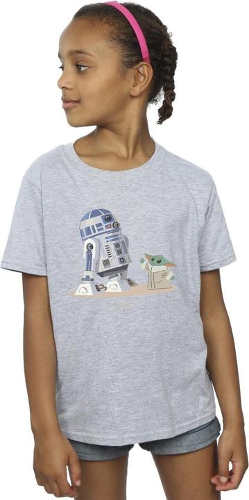 Immagine prodotto Star Wars The Mandalorian R2D2 And Grogu Maglietta Ragazze (128)
