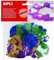 Actual product image Apli Eva stickers, letters, glitter, 52 pieces, mixed colours