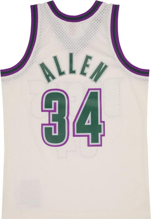 Produktbild Mitchell & Ness Swingman Jersey Milwaukee Bucks OFF-WHITE Ray Allen - L (L)