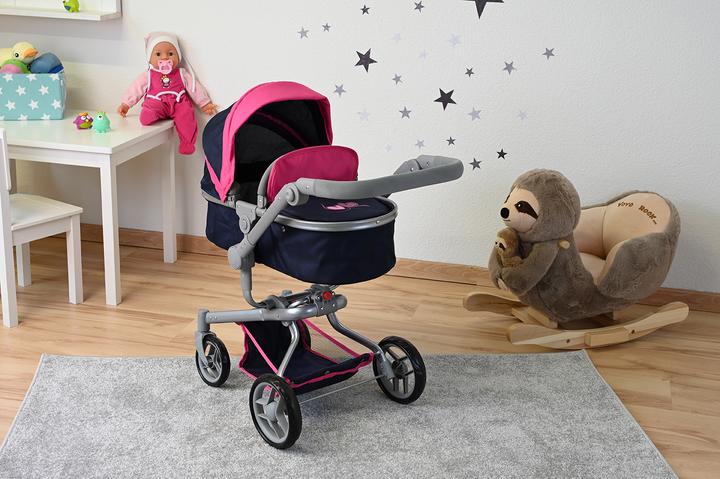 Image du produit Knorrtoys Puppenwagen Boonk - flying hearts blue pink