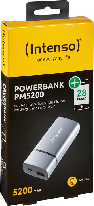 Actual product image Intenso Powerbank PM5200 (5200 mAh, 5 W, 19.24 Wh)