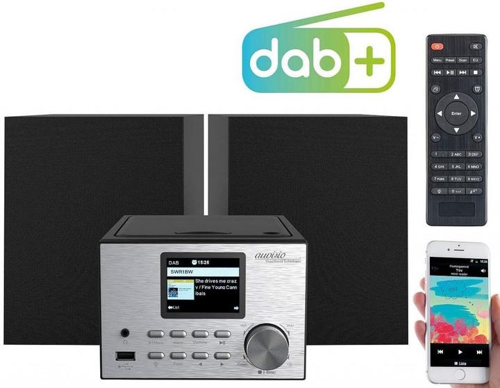 Image du produit Auvisio Microchaîne stéréo avec webradio (Lecteur de CD, Bluetooth)