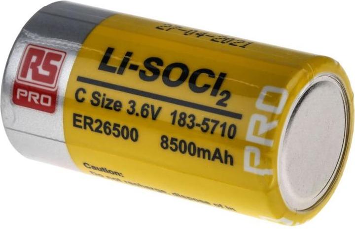 Produktbild Rs Pro Li-Thionylchlorid C Batterie, 3.6V, 8.5Ah (1 Stk., C, 8500 mAh)