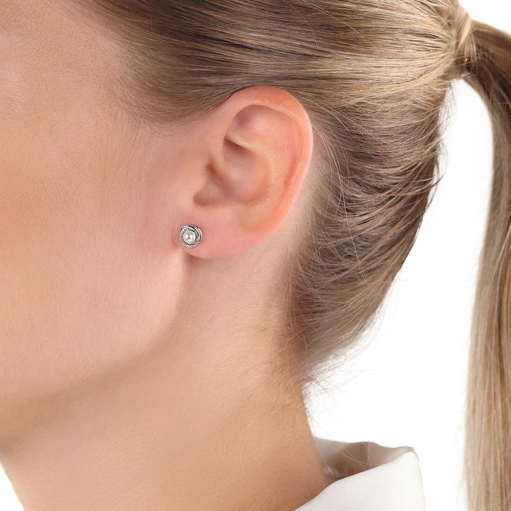 Immagine prodotto Amor Gioielli per orecchie da donna, argento 925, perla di conchiglia (Argento 925)