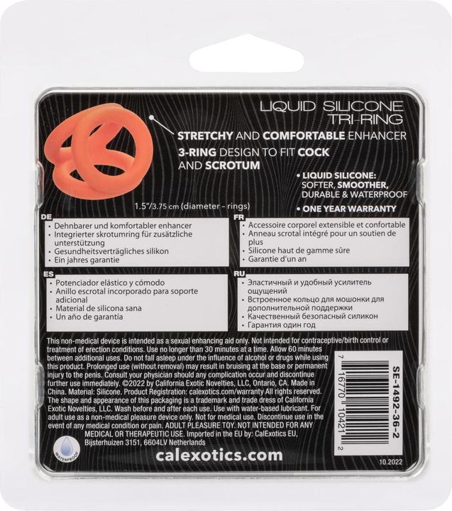 Produktbild CalExotics Alpha™ Liquid Silicone Tri-Ring (3.75 cm)