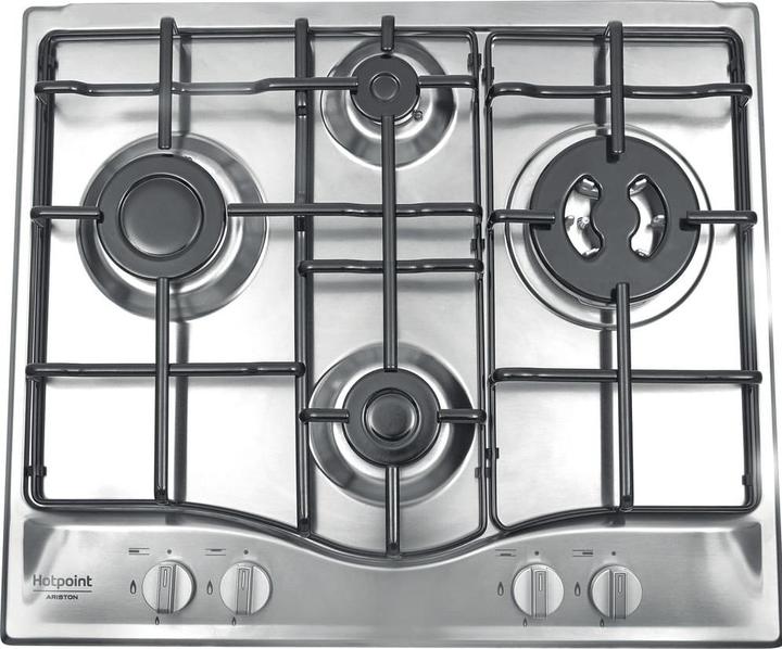 Immagine prodotto Hotpoint PCN 642 T/IX/HAR piano cottura Acciaio inossidabile Da incasso 60 cm Gas 4 Fornello(i)