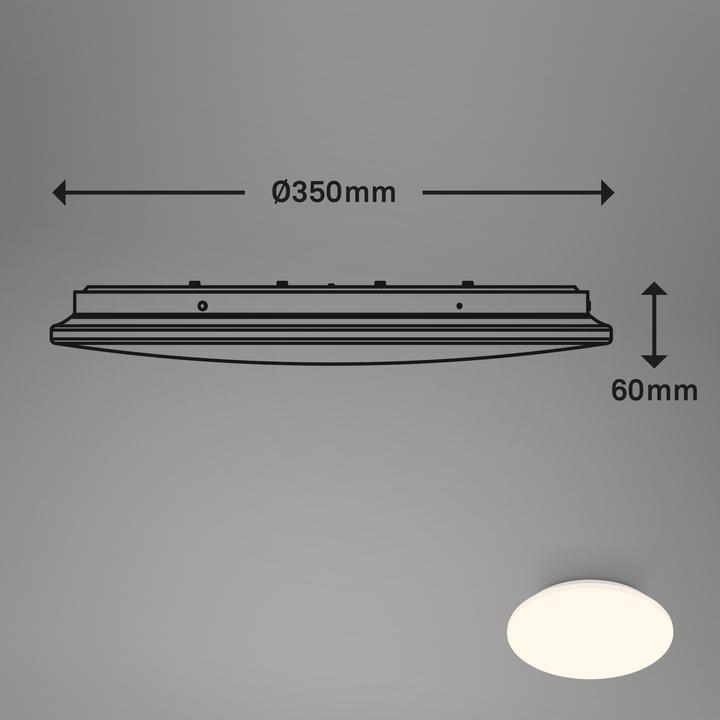 Produktbild Briloner LED Deckenleuchte,Sensor,weiss, LED/24W (2600 lm)