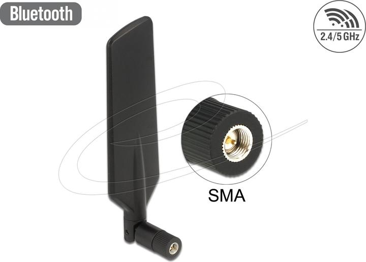 Immagine prodotto Delock Antenna LTE/HSPA/GSM, connettore SMA, nero (5G, GSM)