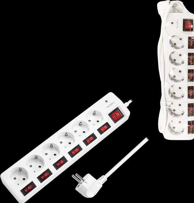 Immagine prodotto LogiLink 6x CEE 7/3 (6 x, CEE 7/3, 1.50 m)