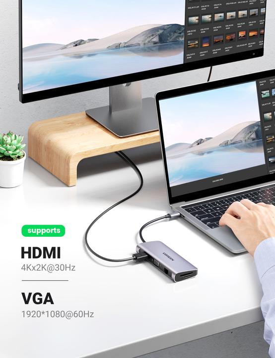 Produktbild Ugreen 10 in 1 -C Hub (USB-C, 10 Ports)