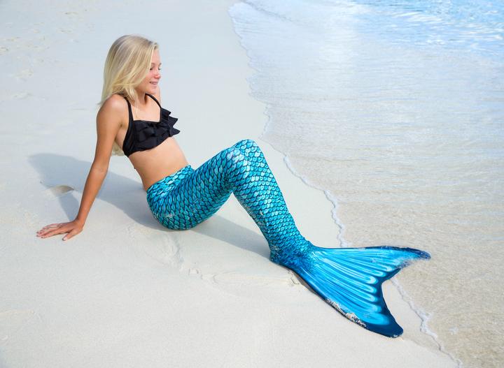Actual product image Fin Fun Mermaid's" Mermaid Fin" Tidal Teal