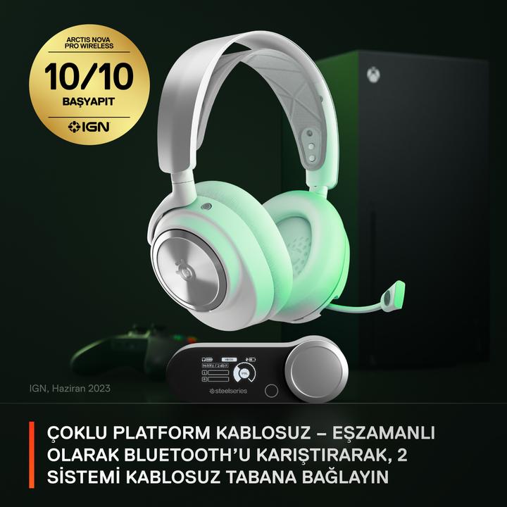 Image du produit SteelSeries Arctis Nova Pro WL X Blanc (Sans fil)