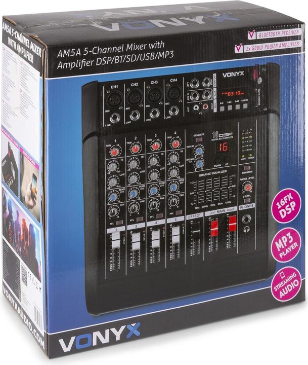 Produktbild Vonyx AM5A Powermixer (Studio- und Livemixer)