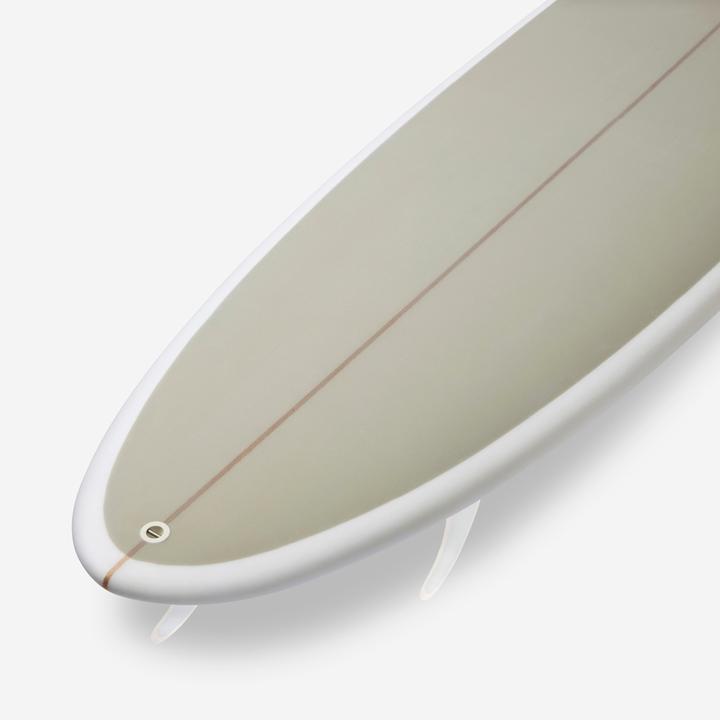 Image du produit Olaian Planche de surf hybride en résine 6'4 40L avec 3 ailerons - kaki (6'4")