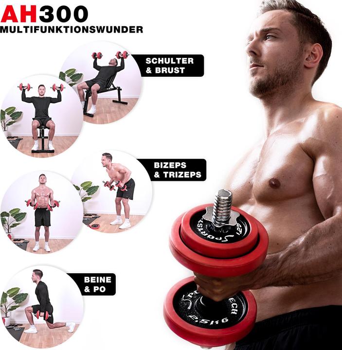Produktbild Sportstech AH300 (4 x 2.5 kg, 4 x 1.25 kg)