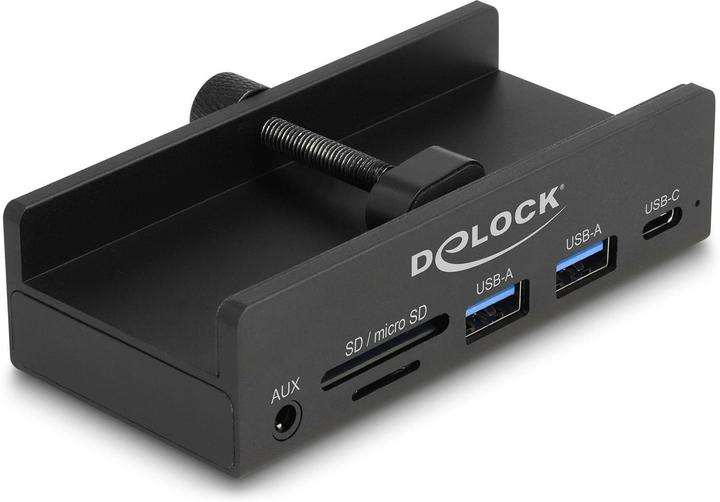 Productafbeelding Delock Externe USB 5 Gbps 3-poorts hub 2 x USB Type-A, 1 x USB (USB-A, 5 Havens)