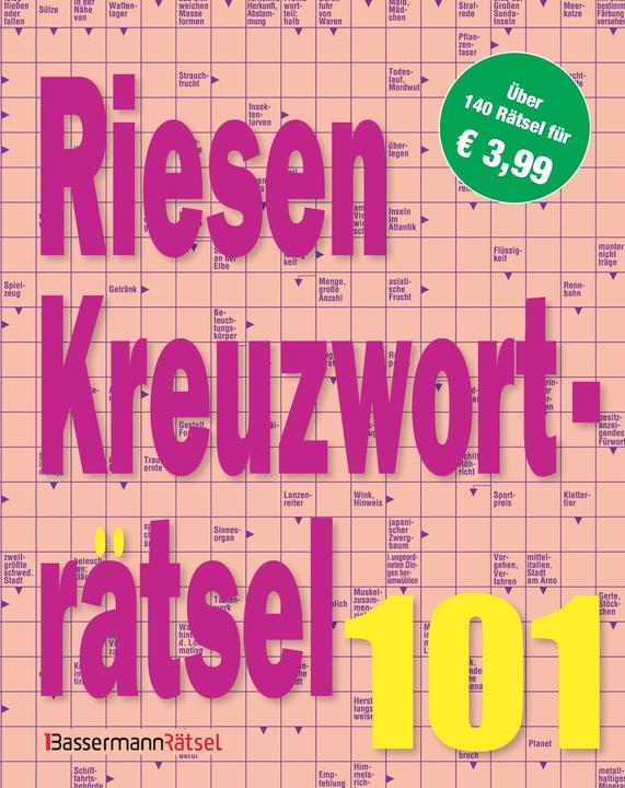 Actual product image Giant crossword puzzle 101 (German, Eberhard Krüger, 2025)
