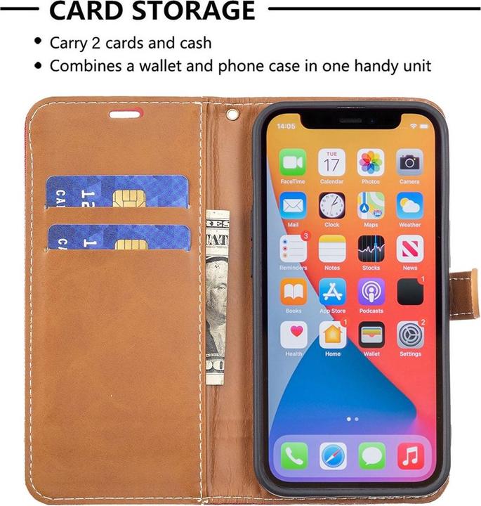 Actual product image König Design Case Mobile Protection for Apple iPhone 13 mini Case Cover Case Cover Bumper Red (Apple iPhone 13 mini)