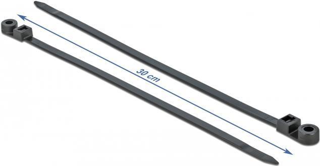 Image du produit Delock Cable tie avec oeillet de fixation (300 mm, 10 pcs)