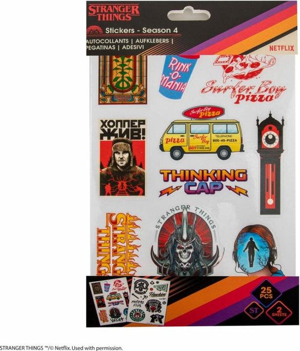 Image du produit Cinereplicas Stranger Things stickers Season 4 (carton de 5)