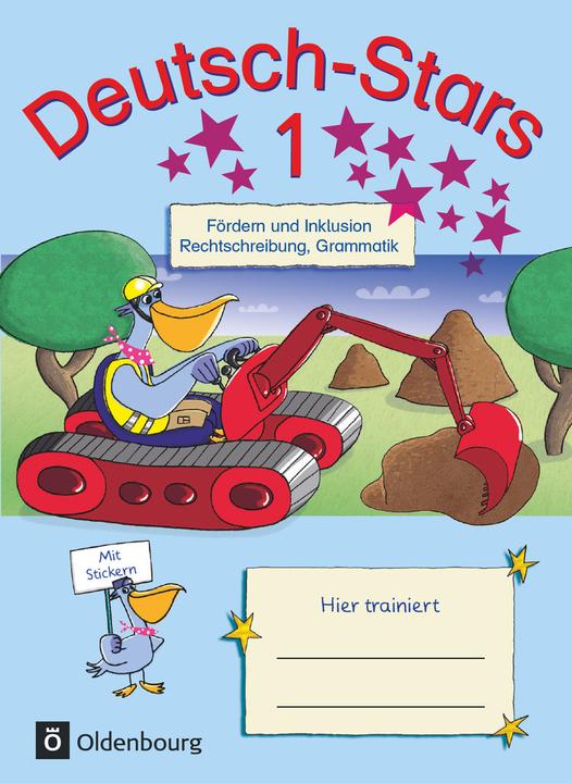 Produktbild Deutsch-Stars 1. Schuljahr. Allgemeine Ausgabe. Fördern und Inklusion. Übungsheft mit Lösun (Deutsch, Barbara Eiband, Ruth Dolenc-Petz, Eva Nagai, 2019)
