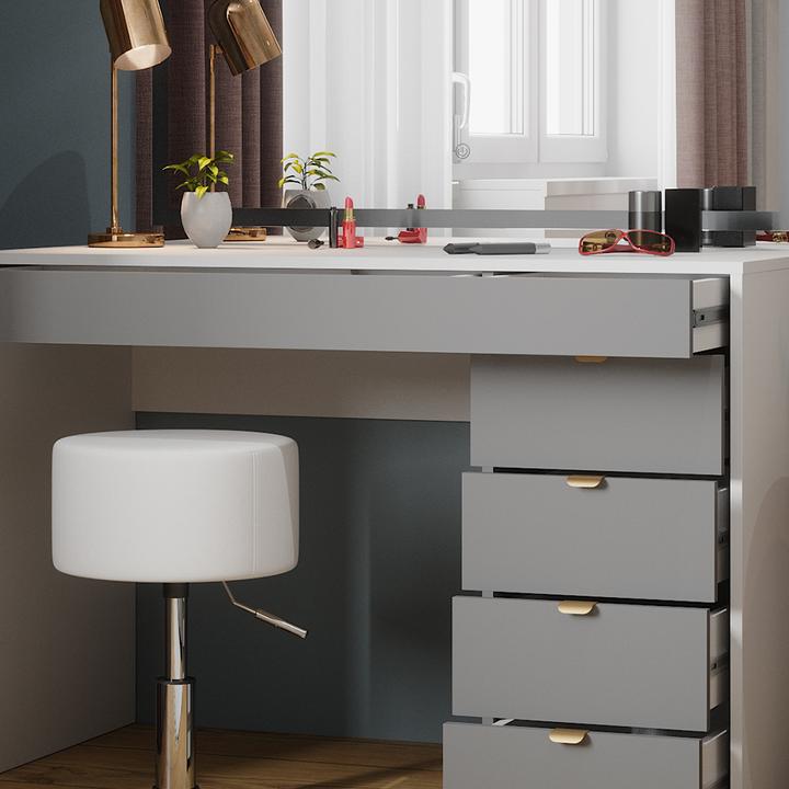 Actual product image Vicco Elise with stool and lighting (115 x 76 x 55 cm)