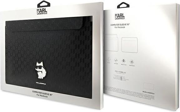 Immagine prodotto Karl Lagerfeld Manica KLCS16SAKHPCK 16" czarny/nero Saffiano Monogram Choupette (16")