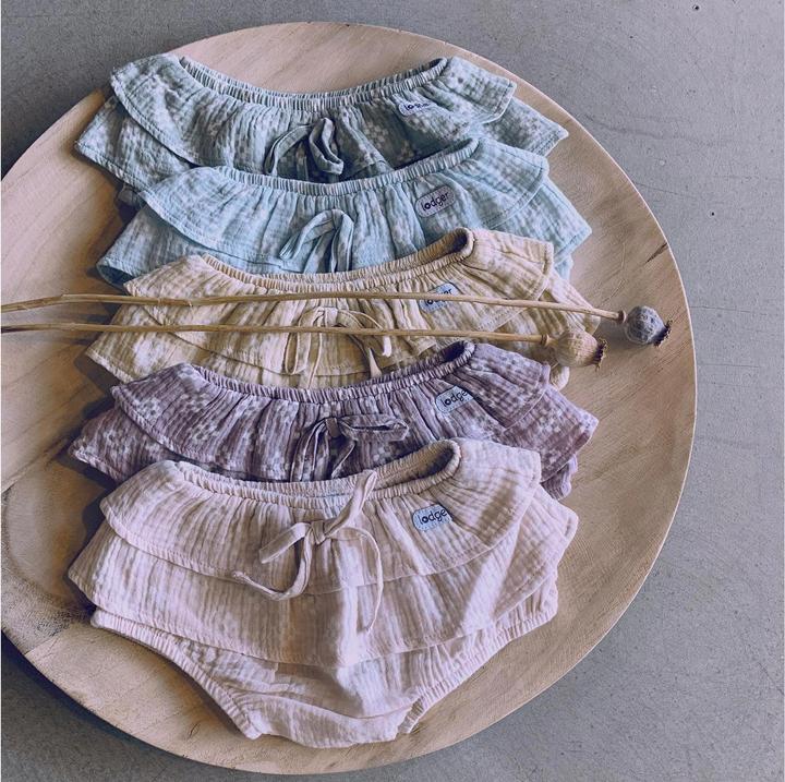 Actual product image Lodger Shorts Girl Frills Tribe Muslin Ice Flow Gr. 68 (68)