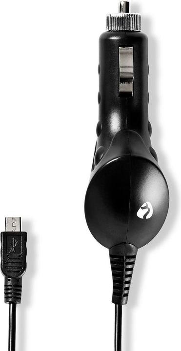 Actual product image Nedis CarCharger 12V-24V 1.0Ah Spiral Cable black